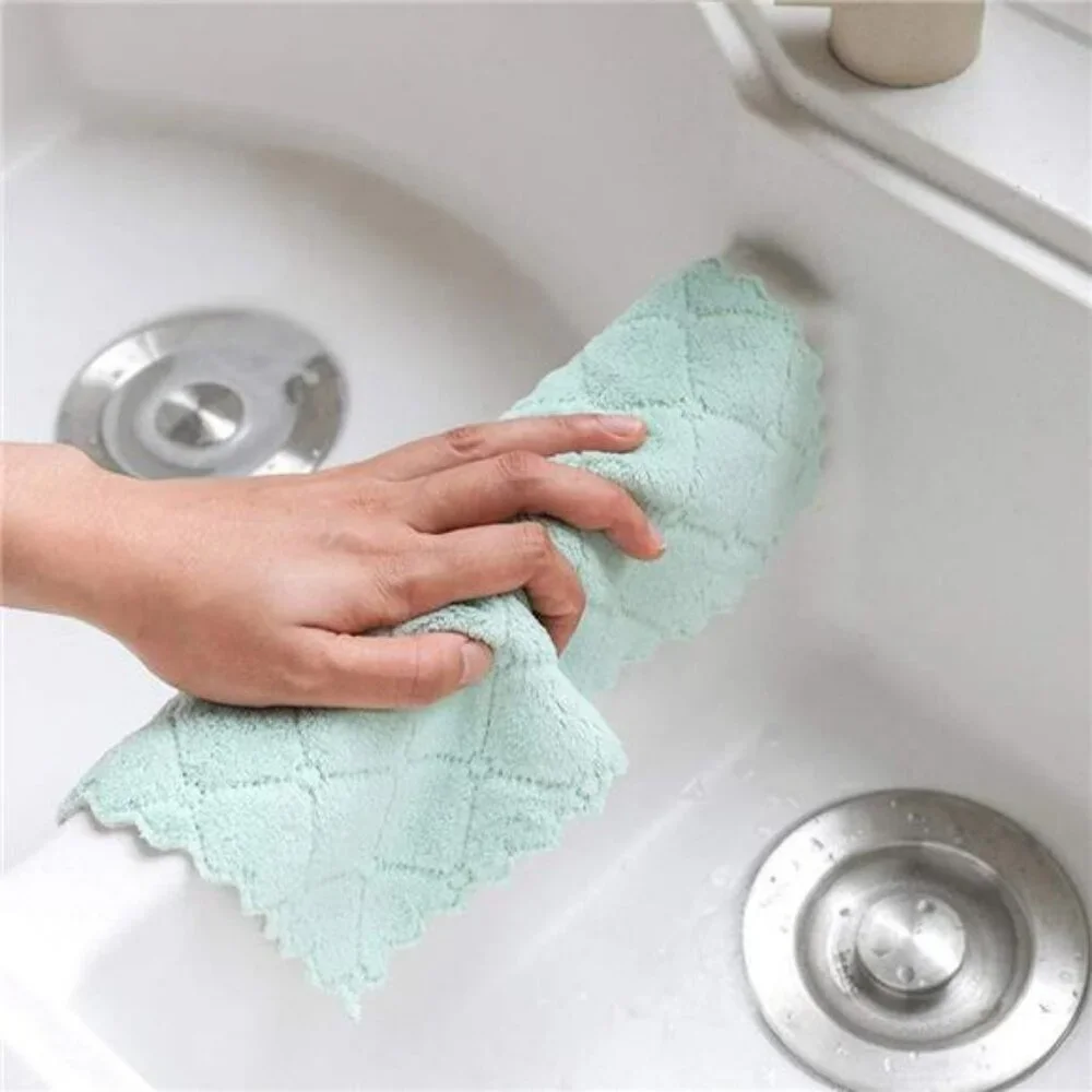 12 Pack Microfiber Dish Towels Super Absorbent Fast Drying Kitchen Rags